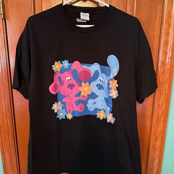 Port Authority Black Blues Clues T-Shirt with Colorful Graphic - Picture 1 of 3
